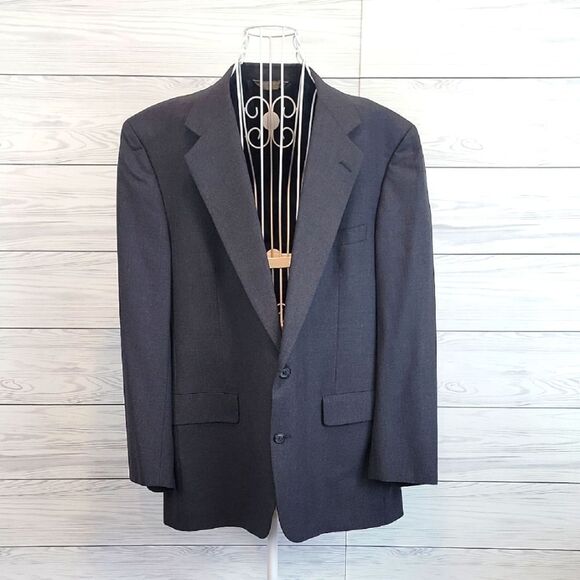 Nordstrom Mens Classic Grey Suit Blazer Size 44R